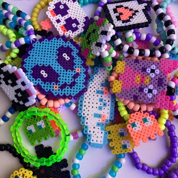 🌀 Rave Kandi Bundle of SIX RANDOM Bracelets - Picture 2 of 7